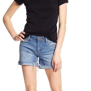Joe’s Jeans Rolled Short Size 29 Color Resa Raw Hem Medium Wash New With Tags